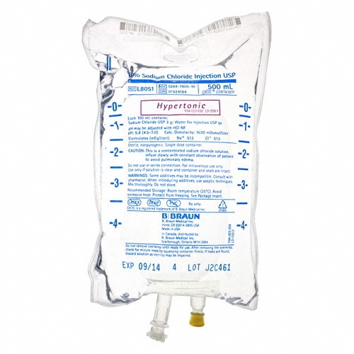 Hypertonic Saline – DE (.5hrs)